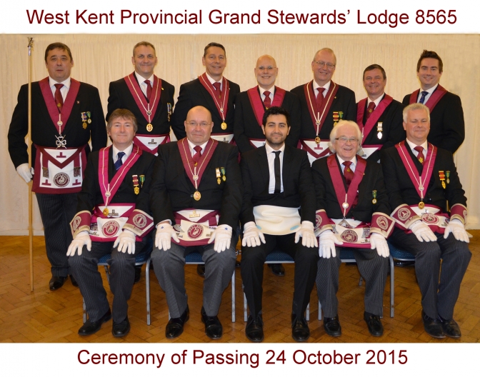 October 2015 Ceremony of Passing Team